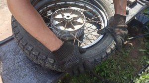 Мотоцикл ИЖ. Разбортировка колеса