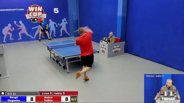 НАСТОЛЬНЫЙ ТЕННИС WIN CUP 10:00 Гогенко Сергей 1-3 Ёлкин Антон cтол 5 ЮГ-2 10.05.22 смотреть онлайн
