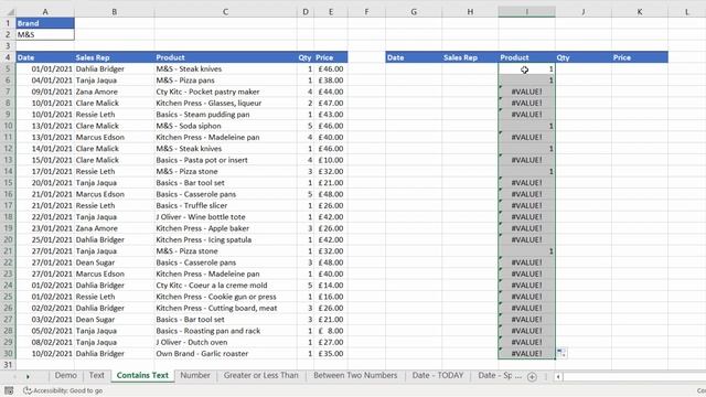 Format Entire Row Based on Cell Value- Text, Number, Date, Partial Match, Greater or Less or Betwee смотреть онлайн