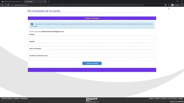 Cómo Cambiar su Contraseña de ParentVue смотреть онлайн