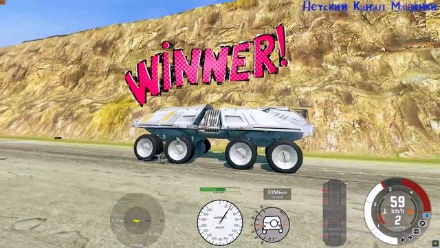 ДОРОГА СМЕРТИ В BEAMNG DRIVE Downhill Madness Мультики про машинки аварии игра смотреть онлайн