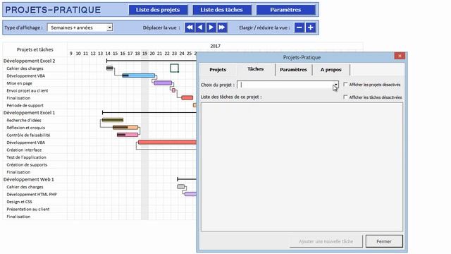 Application de gestion de projets pour EXCEL (Gantt) смотреть онлайн