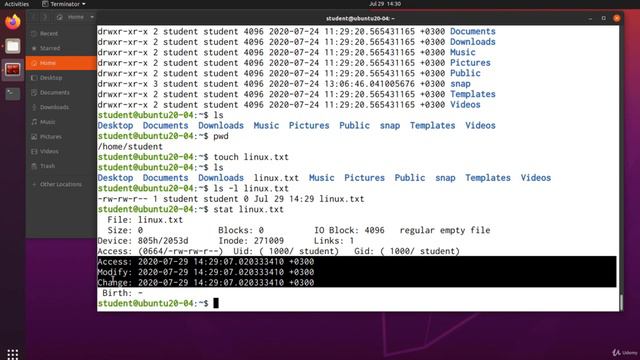007 Understanding File Timestamps atime, mtime, ctime stat, touch, date смотреть онлайн