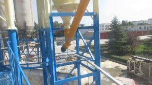 Супер мощный китайский бетонный завод HZS120. Купить бетонный завод. Экскурсия