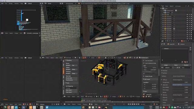 12.Делаем развертки и устанавливаем материалы (octane-render) смотреть онлайн