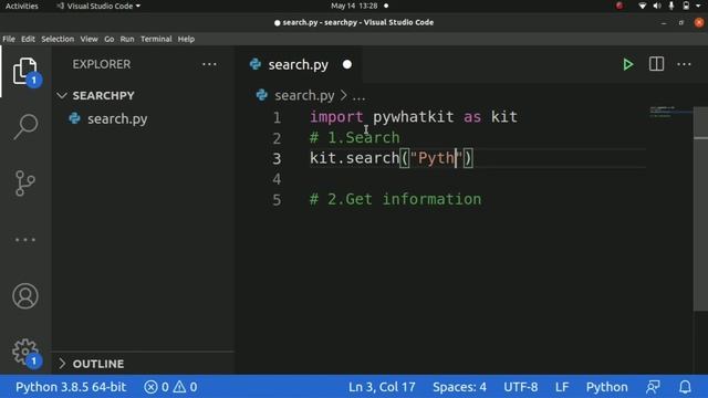 Automate Google Search Python Just 2 Lines of Code | Pywhatkit in Tamil | Future Trending Tamil Tec смотреть онлайн