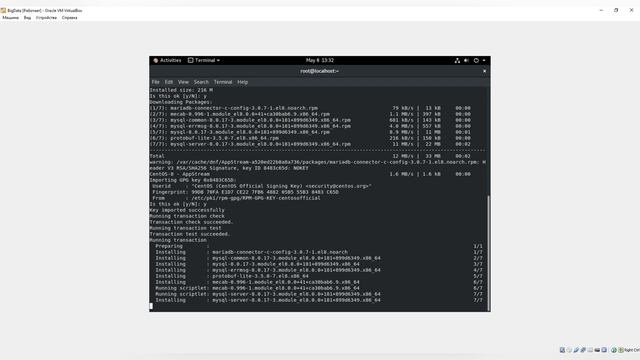 Установка MySQL 8 Community в CentOS 8 смотреть онлайн