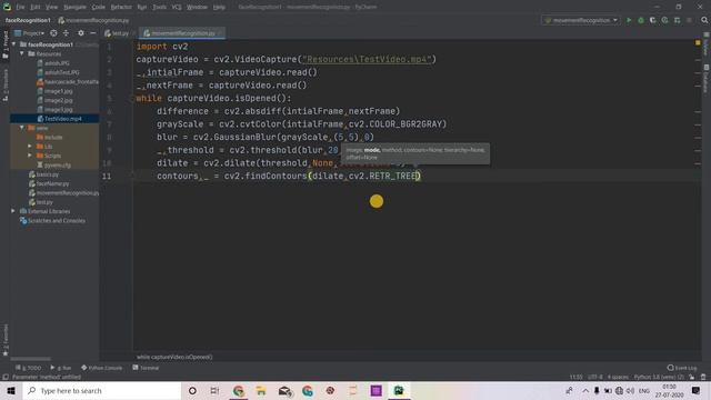 Motion (Movement) Recognition System Using OpenCV смотреть онлайн