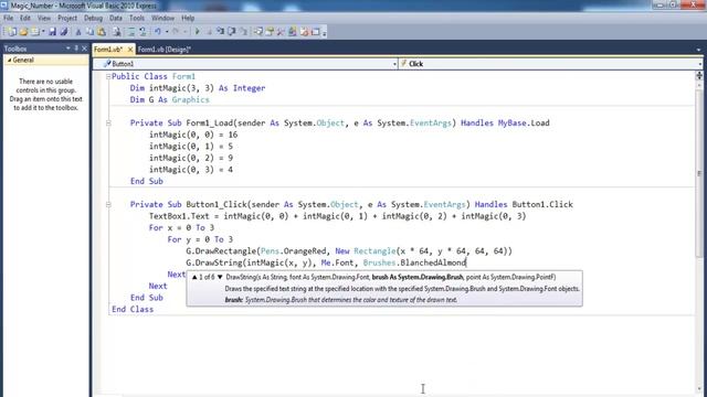 How to Create a Magic Number with 2 Dimension Array in Visual Basic.Net смотреть онлайн