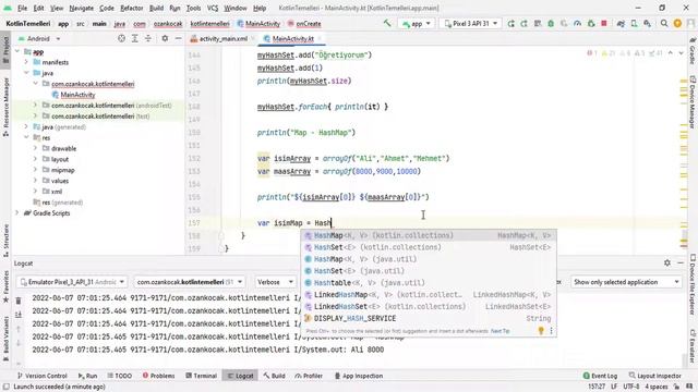 Android Mobil Programlama Dersleri Kotlin #9 Kotlin Map HashMap смотреть онлайн