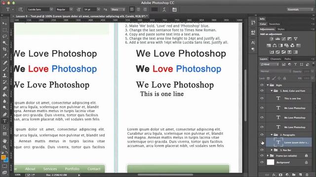 Free Photoshop CC Tutorial - How to use the Text Tool in Photoshop смотреть онлайн