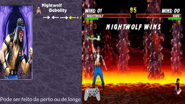 Aprenda como fazer Fatality do Nightwolf no Mortal Kombat Trilogy смотреть онлайн