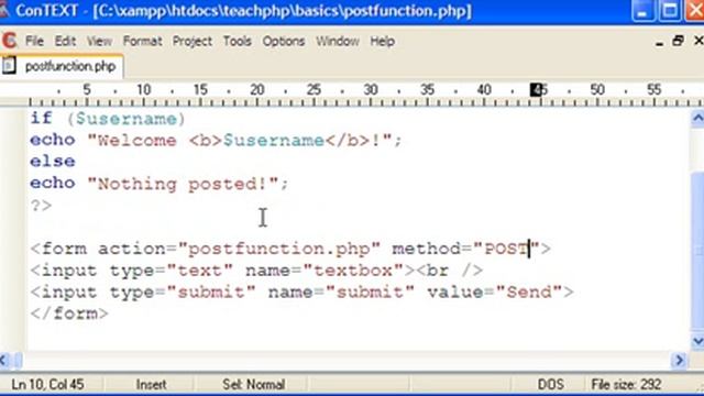PHP Basics: POST Function смотреть онлайн