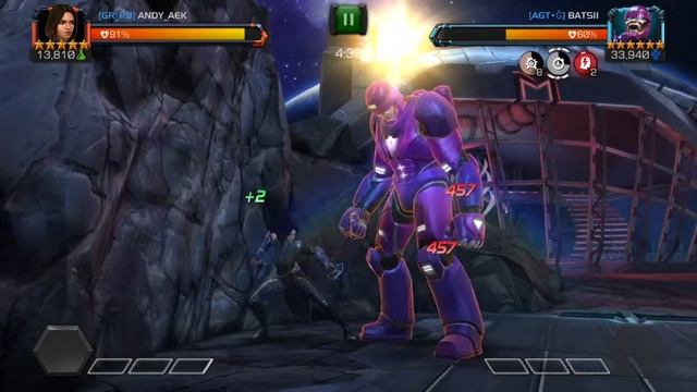 Alliance War New Map Stubborn node 30 Quake vs Sentinel Mcoc смотреть онлайн