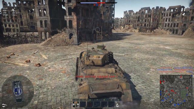 War Thunder Arcade U S M4A2 T14 Rhine смотреть онлайн