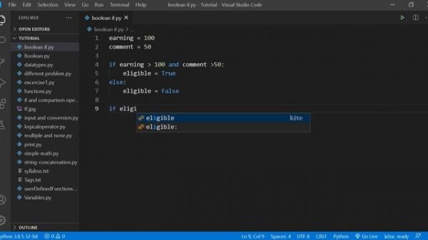 Python Bangla Tutorial 2021 : Python Boolean If Statement