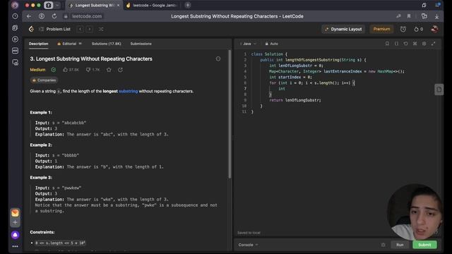 003 longest substring without repeating characters смотреть онлайн
