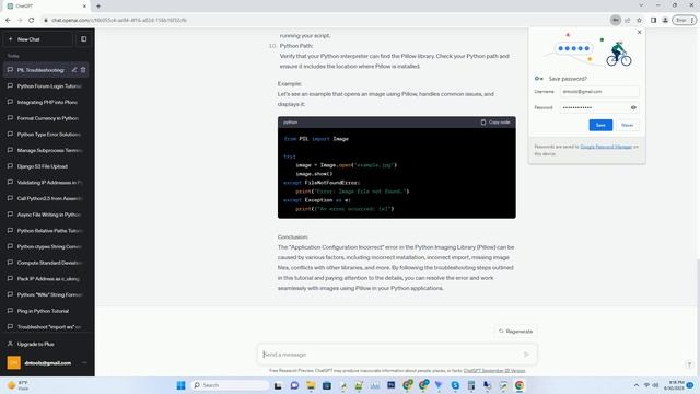 Application configuration incorrect with Python Imaging Library смотреть онлайн
