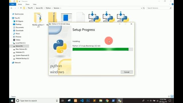 How to install python 3.7.4 on Windows 10 - 64/32 bit in Hindi/English смотреть онлайн
