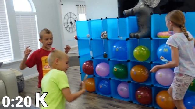 Finding Hidden Toys In My Letter Balloon Pop Treasure Box! смотреть онлайн