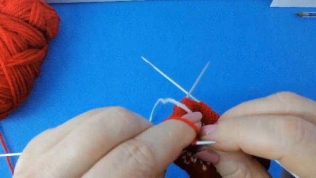 Шапка-ушанка снеговика связанная спицами смотреть онлайн