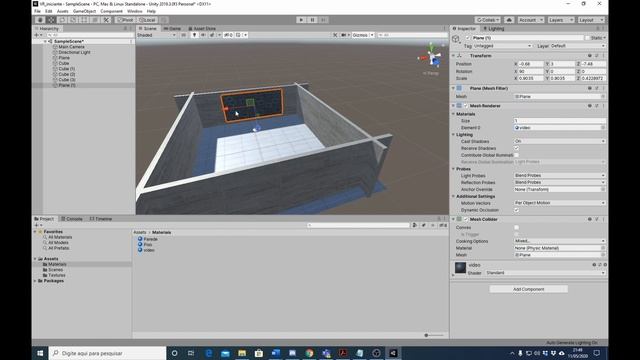 Tutorial iniciante Unity 3D - VR (Oculus Integration) e video Player смотреть онлайн