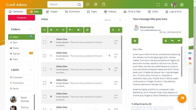 CRM Admin Dashboard Template Bootstrap 5 with LTR Light Theme смотреть онлайн