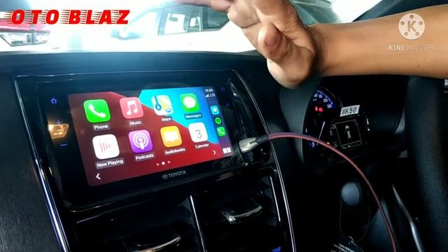 CARA MENAMPILKAN FITUR APPLE CAR PLAY DAN ANDROID AUTO PADA TOYOTA YARIS