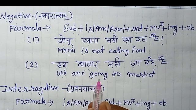 Present continuous tense /is/Am/are/ structure formula/ with Examples in Hindi translation смотреть онлайн