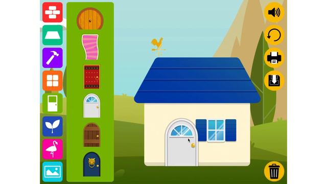 House Activity for Kids - Create Your Own House Scene Online with ABCya смотреть онлайн