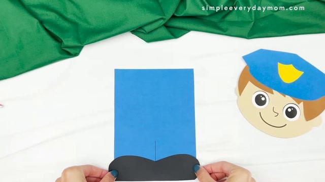 Police Officer Paper Bag Puppet Craft