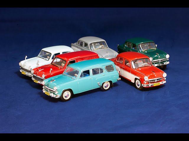 Масштабные модели автомобилей Москвич 403-410. Фотоколлаж немного доработанных моделей.