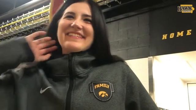 Megan Gustafson is all smiles after learning her jersey will be retired смотреть онлайн