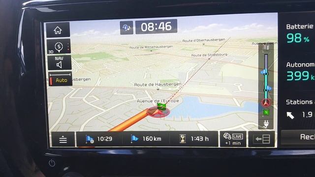 Trajet Retour Strasbourg-Lyon En Kia E-Soul 64 KWh