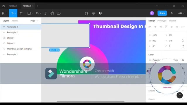 Amazing thumbnail design in figma tutorial | how to make thumbnail смотреть онлайн
