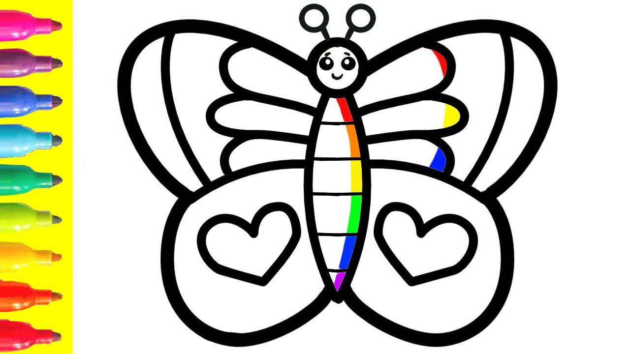 Bolalar Uchun Kapalakni Qanday Chizish Kerak& How To Draw A Butterfly For Children