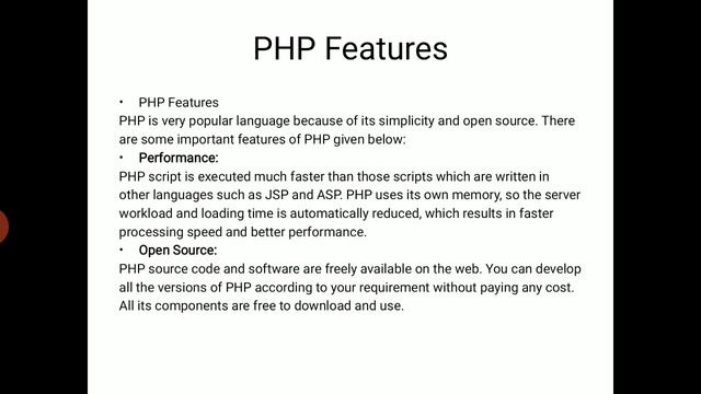B.Sc2 semester 3 -Php and MySql -introduction of -Php scripting and features смотреть онлайн