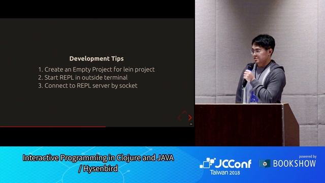 JCConf 2018 R3-7 / Interactive Programming in Clojure and JAVA / Hysenbird смотреть онлайн