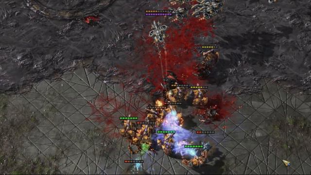 Massive Starcraft 2 battles, Zerg vs. Terran, 50:50 vs. 50:50 смотреть онлайн
