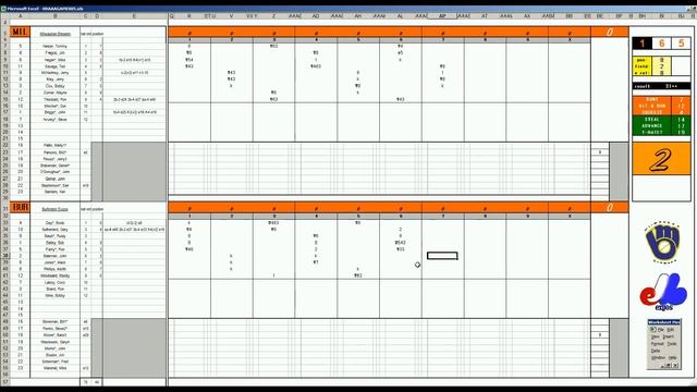 Strat-O-Matic Baseball EXCEL Summer 69-72 Carryover League SERIES3 GM3 Brewers at Expos смотреть онлайн