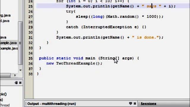 Programming Interview: Threads in Operating System (Java) Code Example Deriving from Thread Part 3 смотреть онлайн