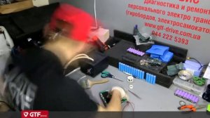 Ремонт батареи моноколеса