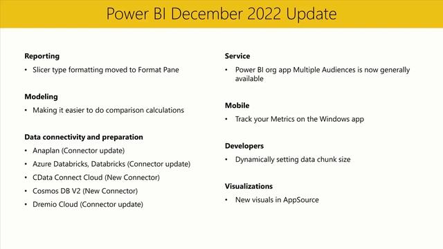 Power BI Update - December 2022 смотреть онлайн