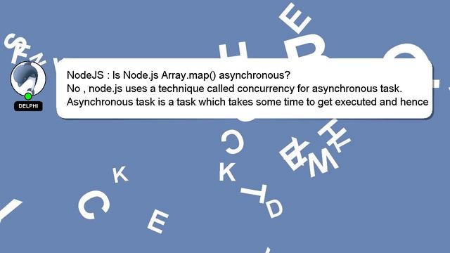 NodeJS : Is Node.js Array.map() asynchronous? смотреть онлайн