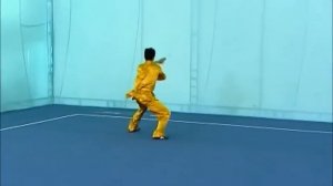 Даошу 3 сет стандарт таолу ушу - широкий кривой меч дао - третий уровень