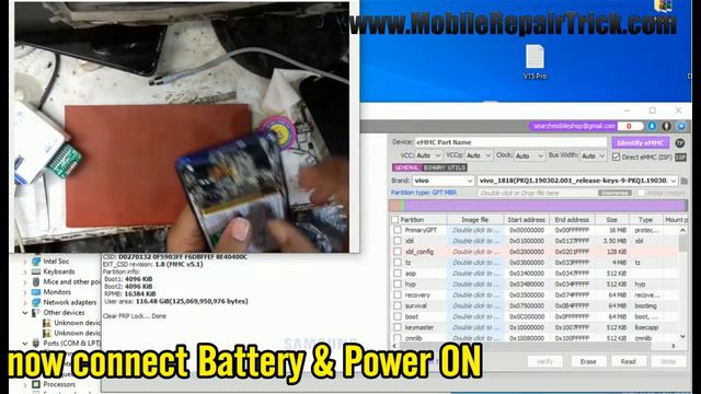 VIVO 1818 V15 Pro Phone Lock & Frp Lock Reset by UFI Box | Vivo V15 Pro Isp Pinout смотреть онлайн