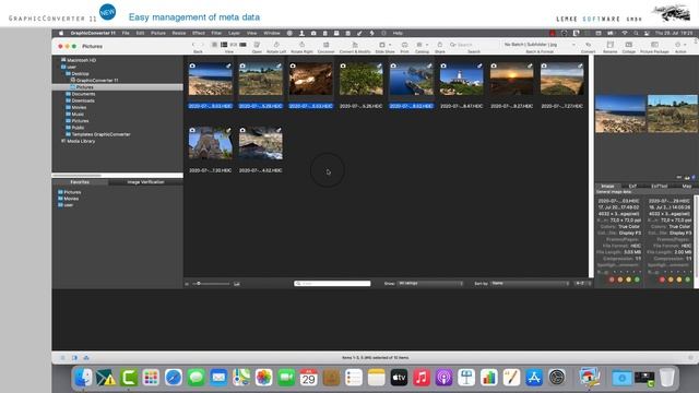 Edit Exif, IPTC and XMP metadata with GraphicConverter 11 смотреть онлайн