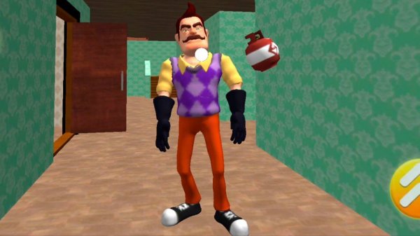 Новый HELLO NEIGHBOR привет сосед - упоротая игра с глючными уровнями. мультик игра