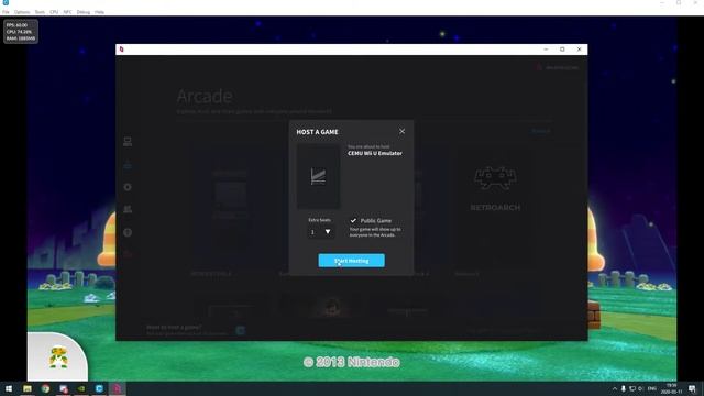 Parsec arcade, hosting mario 3d world (graphical issues) смотреть онлайн