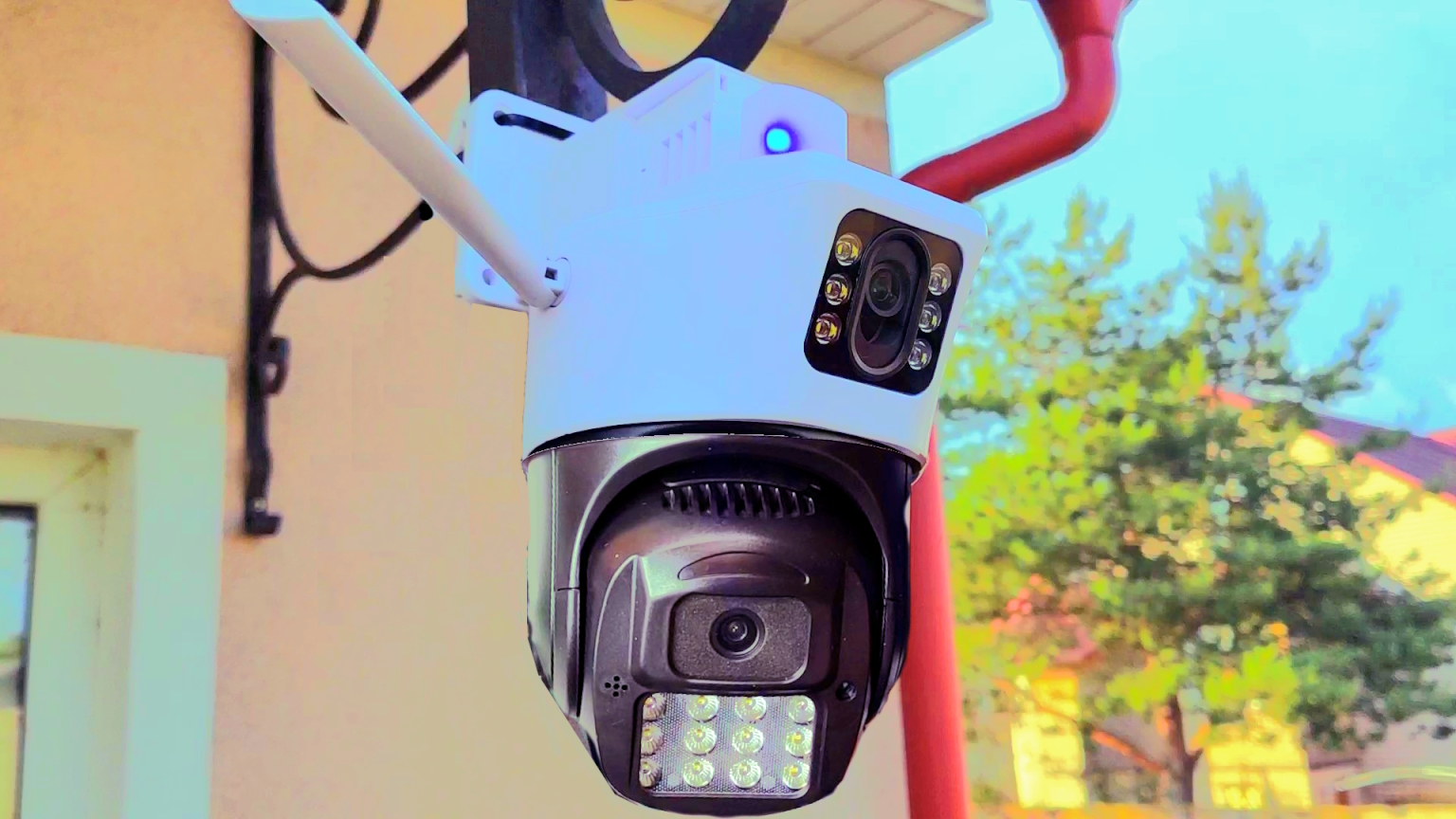 Обзор IP-камеры для видеонаблюдения ANBIUX A23Q с двумя объективами, со слежением PTZ, Wi-Fi 4MP смотреть онлайн